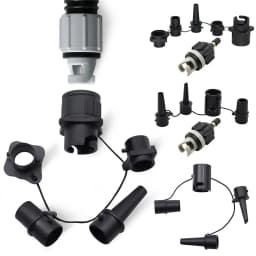 Air Valve Adaptor with Air Nozzles Inflatable Pump Adapter Air Valve Pump Connector for Inflatable Boat Stand-Up Paddleboard Bed