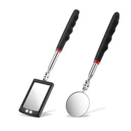 Car 360° Inspection Mirror LED Light Telescopic Inspection Mirror for Check The Condition of Vehicle Automotive Repairs Tools