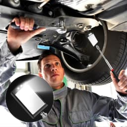 Car 360° Inspection Mirror LED Light Telescopic Inspection Mirror for Check The Condition of Vehicle Automotive Repairs Tools