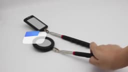 Car 360° Inspection Mirror LED Light Telescopic Inspection Mirror for Check The Condition of Vehicle Automotive Repairs Tools