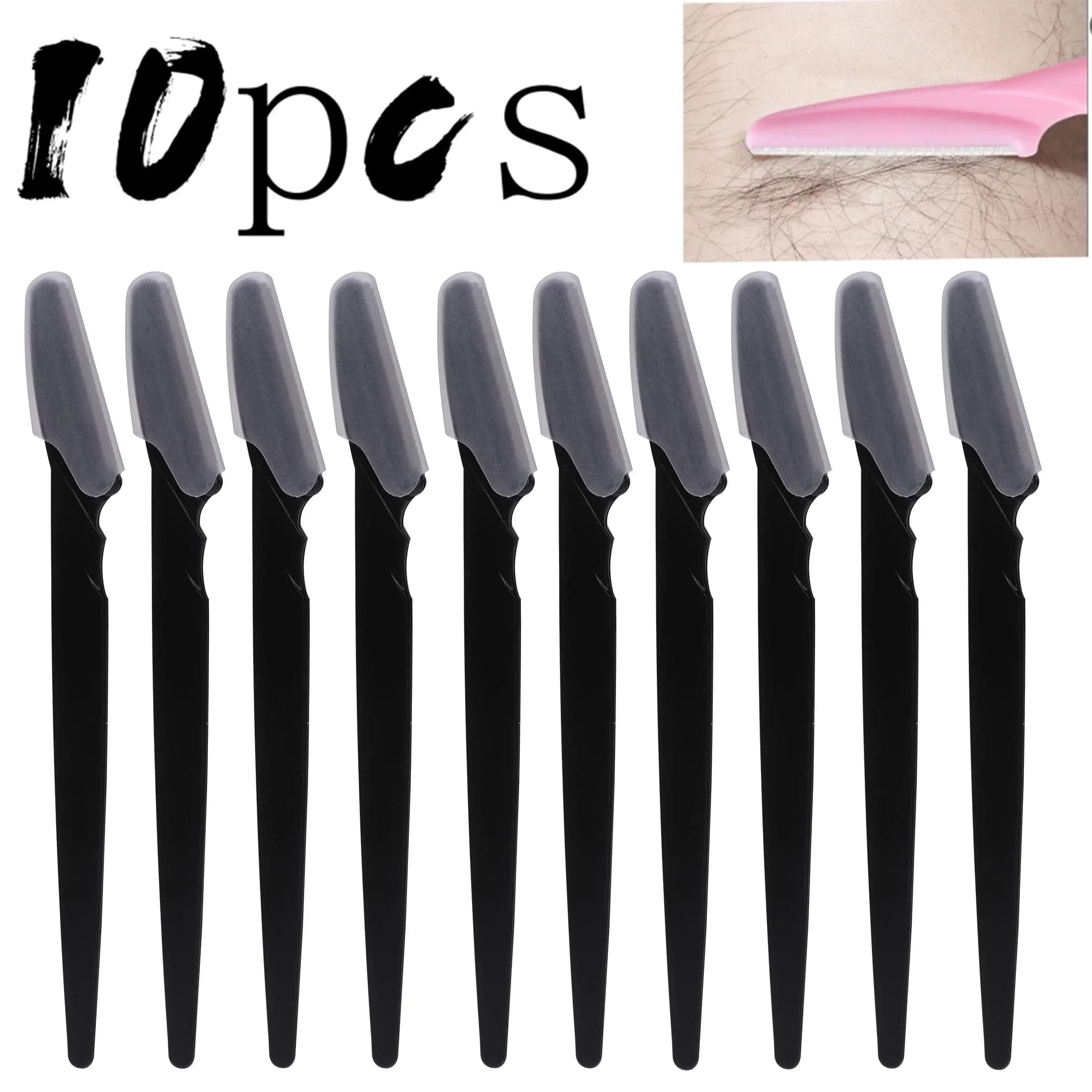 Wholesale 5/10/30/40pcs Razor for Trimmer and Women Eyebrow and Men Shaver with Hair Razor and Face Protective Cover, Safe Rap