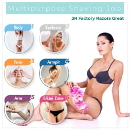 Wholesale 5/10/30/40pcs Razor for Trimmer and Women Eyebrow and Men Shaver with Hair Razor and Face Protective Cover, Safe Rap
