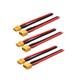 4pcs XT60 Battery Male Female Connector Plug - 10cm 14AWG Silicone Wire Cable for RC Airplane Lipo Battery ESC FPV Drone Expand