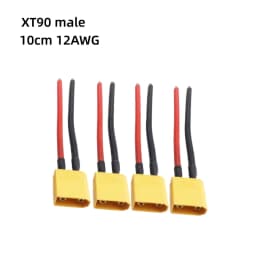 4pcs XT60 Battery Male Female Connector Plug - 10cm 14AWG Silicone Wire Cable for RC Airplane Lipo Battery ESC FPV Drone Expand