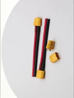 4pcs XT60 Battery Male Female Connector Plug - 10cm 14AWG Silicone Wire Cable for RC Airplane Lipo Battery ESC FPV Drone Expand