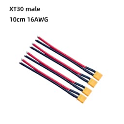 4pcs XT60 Battery Male Female Connector Plug - 10cm 14AWG Silicone Wire Cable for RC Airplane Lipo Battery ESC FPV Drone Expand