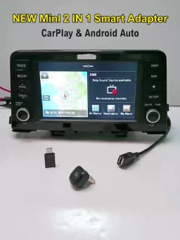 2026 FLIXIVI Wireless CarPlay Adapter 2-in-1 mini Wired to Wireless Dongle for Apple & Android Plug and Play Universal Car Acces