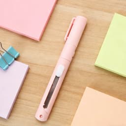 2 in 1 Mini Dual Head Scissors Pen Style Design Safety Retractable Craft Scissors Stationery Tool for Scrapbooking DIY