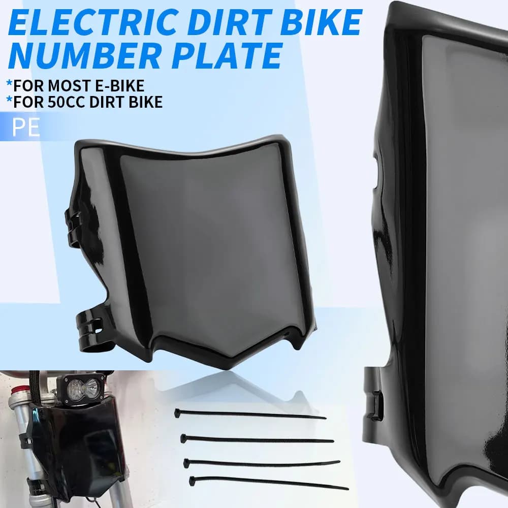 Electric Bike Front License Plate For Surron S X Motorcycle Accessories Number Plate For Stark Varg Talaria Sting Q20 Dirt EBike