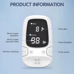 Health Portable Mini Finger Pulse Oximeter Blood Oxygen Saturation SpO2 Oximetro Oxymeter For Home