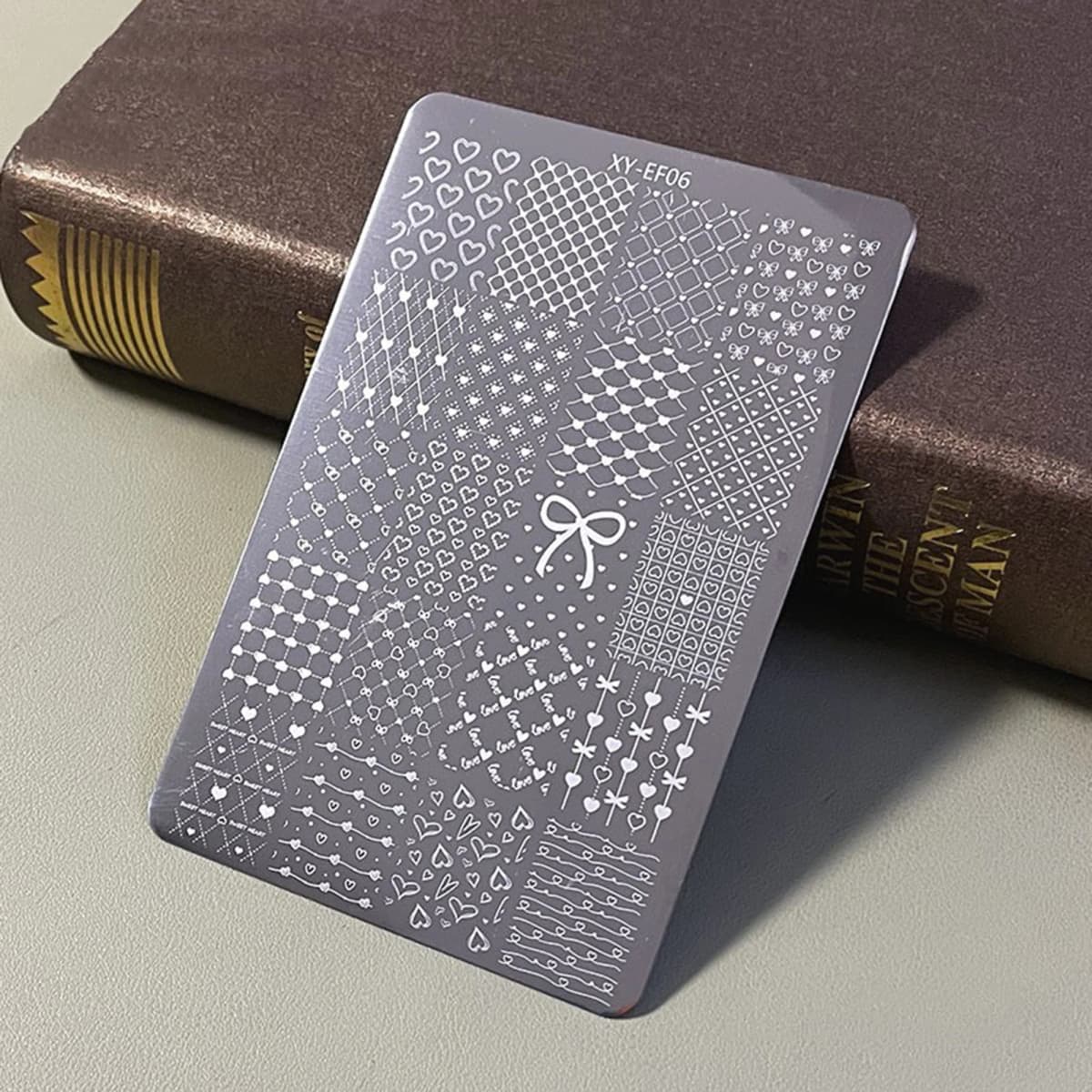 Manicure Nail Art Stamping Plate Stainless Steel Template DIY Manicure Tool with Creative Patterns