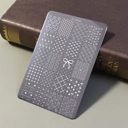 Manicure Nail Art Stamping Plate Stainless Steel Template DIY Manicure Tool with Creative Patterns