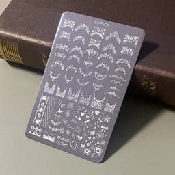 Manicure Nail Art Stamping Plate Stainless Steel Template DIY Manicure Tool with Creative Patterns