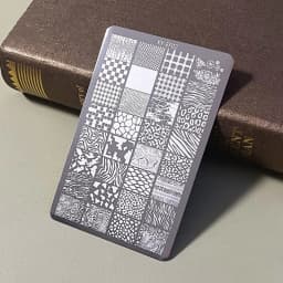 Manicure Nail Art Stamping Plate Stainless Steel Template DIY Manicure Tool with Creative Patterns