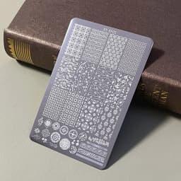 Manicure Nail Art Stamping Plate Stainless Steel Template DIY Manicure Tool with Creative Patterns