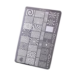 Manicure Nail Art Stamping Plate Stainless Steel Template DIY Manicure Tool with Creative Patterns