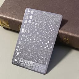 Manicure Nail Art Stamping Plate Stainless Steel Template DIY Manicure Tool with Creative Patterns