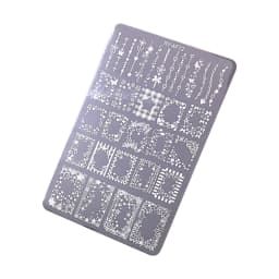 Manicure Nail Art Stamping Plate Stainless Steel Template DIY Manicure Tool with Creative Patterns