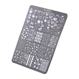 Manicure Nail Art Stamping Plate Stainless Steel Template DIY Manicure Tool with Creative Patterns