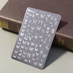 Manicure Nail Art Stamping Plate Stainless Steel Template DIY Manicure Tool with Creative Patterns