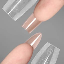 240Pcs New Sandwich Nail Dual Forms Reusable Mixed 15 Sizes Short Oval Square Top & Bottom Nail Mold Set For Builder Extension