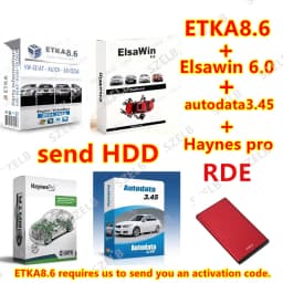 Haynes Pro and Autodata3.45 EU Auto Repair Software +Etka 8.6 with ELSAWIN 6.0 Group Vehicle Electronic Parts Catalog