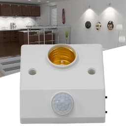 AC85-265V LED Automatic Human Body Infrared IR Sensor Lamp Holder LED Bulb Light E27 Base Wall Lamp Holder