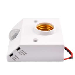AC85-265V LED Automatic Human Body Infrared IR Sensor Lamp Holder LED Bulb Light E27 Base Wall Lamp Holder