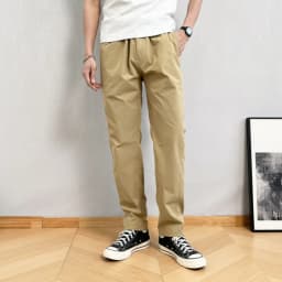 Autumn Cargo Pants Men Casual Tapered Trousers with Zipper Pockets Quick Dry Streetwear Pants for Outdoor Work Daily Wear S-3XL