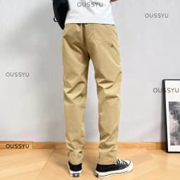 Autumn Cargo Pants Men Casual Tapered Trousers with Zipper Pockets Quick Dry Streetwear Pants for Outdoor Work Daily Wear S-3XL