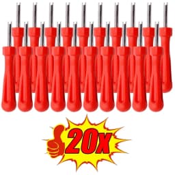 1 20Pcs Tyre Valve Core Remover Tool for Car Bike Motorbike Truck, Tire Valve Stem Repair Screwdriver Set