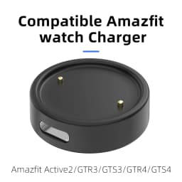 Charger for Amazfit Active 2/ Bip 6 Smart Watch Charging Cradle Dock Stand Cable Magnetic Cord USB Charge Replacement