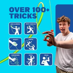 Glowing Rope Launcher Toy, A Flying Rope Loop in the Air, Brings Endless Tricks and Fun, Suitable for Outdoor Festival Party Int