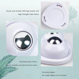 Self Adhesive Paste Universal Wheel 360 Degree Free Rotation Small Wheels No Noise for Trash Can Bottom Kitchen Small Appliances
