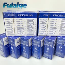 Surgical Scalpel Blades 100PCS/BOX Carbon Steel Medical Knife Handle Holder Dissection Cutting Phone Repair Carving Sterilized