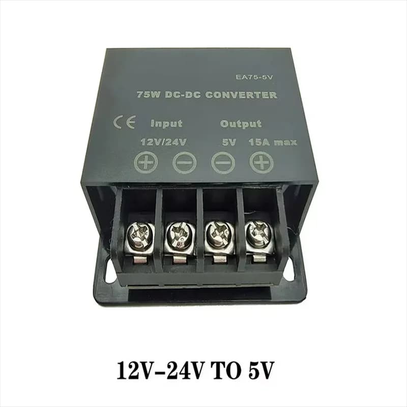 12V 24V to 5V 5A 10A 15A DC DC Converter Step Down Voltage Regulator Buck Converter Car Power Supply Transformer Module