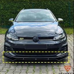 For VW Golf MK7 MK7.5 R GTD GTI TSI TDI Front Splitter Spoiler Lip Kit 2013-2020