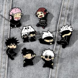 8pcs Itadori Yuji Enamel Pin Set Cartoon Character Brooch Creative Metal Badge Jewelry for Clothing Backpack Souvenir Gift