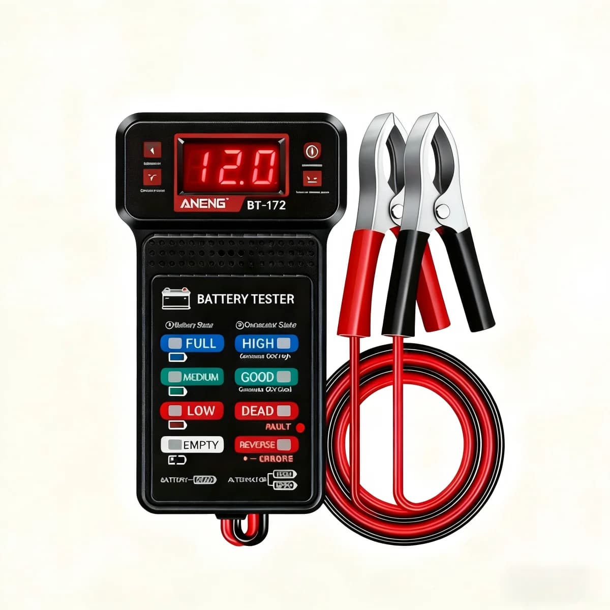 Smart Car Battery Tester, Suitable for Home Self-Checking/Repair Shops, One-Click Diagnosis of Life Span and Capacity, Quick Fault Identification, Intuitive Data Display, Compatible with Multiple Car Models