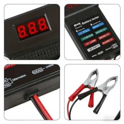 Smart Car Battery Tester, Suitable for Home Self-Checking/Repair Shops, One-Click Diagnosis of Life Span and Capacity, Quick Fault Identification, Intuitive Data Display, Compatible with Multiple Car Models