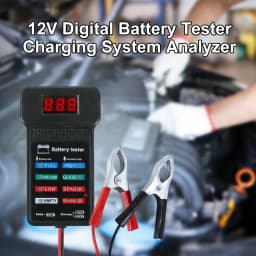 Smart Car Battery Tester, Suitable for Home Self-Checking/Repair Shops, One-Click Diagnosis of Life Span and Capacity, Quick Fault Identification, Intuitive Data Display, Compatible with Multiple Car Models