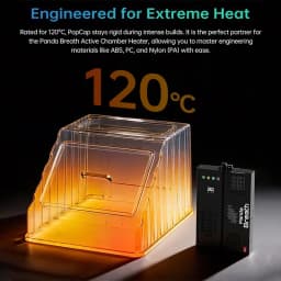 BIQU PopCap Clear Top Cover Compatible with Snapmaker U1, Insulated and Dustproof Transparent Enclosure with 4 Rolls of Filament