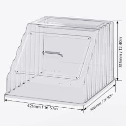 BIQU PopCap Clear Top Cover Compatible with Snapmaker U1, Insulated and Dustproof Transparent Enclosure with 4 Rolls of Filament