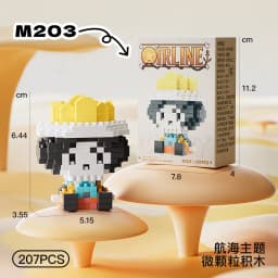 Anime Building Block One Luffy Nami Usopp Assembly Piece 3D Model Robin Franky Jinbe Sanji Mini Bricks Figure Toys For Gift