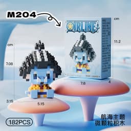 Anime Building Block One Luffy Nami Usopp Assembly Piece 3D Model Robin Franky Jinbe Sanji Mini Bricks Figure Toys For Gift