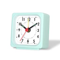 1PC Square Small Alarm Clock Acrylic Frame Quartz Movement Accurate Time Bedside Desk Clock for Bedroom Wake Up Student Clock