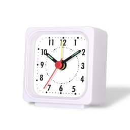 1PC Square Small Alarm Clock Acrylic Frame Quartz Movement Accurate Time Bedside Desk Clock for Bedroom Wake Up Student Clock