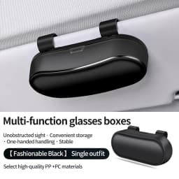 New Car Glasses Box, Glasses Sunshade, Sunglasses Car Storage Multi functional Sunglasses Clip Storage Box