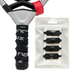 Tennis Racket Grip Enhancer Rings, 4 Colors, Boost Friction and Reduce Vibration, Silicone Material, 4-Pack, Padel Accessories G