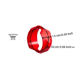Tennis Racket Grip Enhancer Rings, 4 Colors, Boost Friction and Reduce Vibration, Silicone Material, 4-Pack, Padel Accessories G